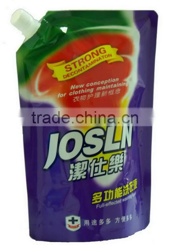 Washing Liquid With Spout Stand Up Pouch