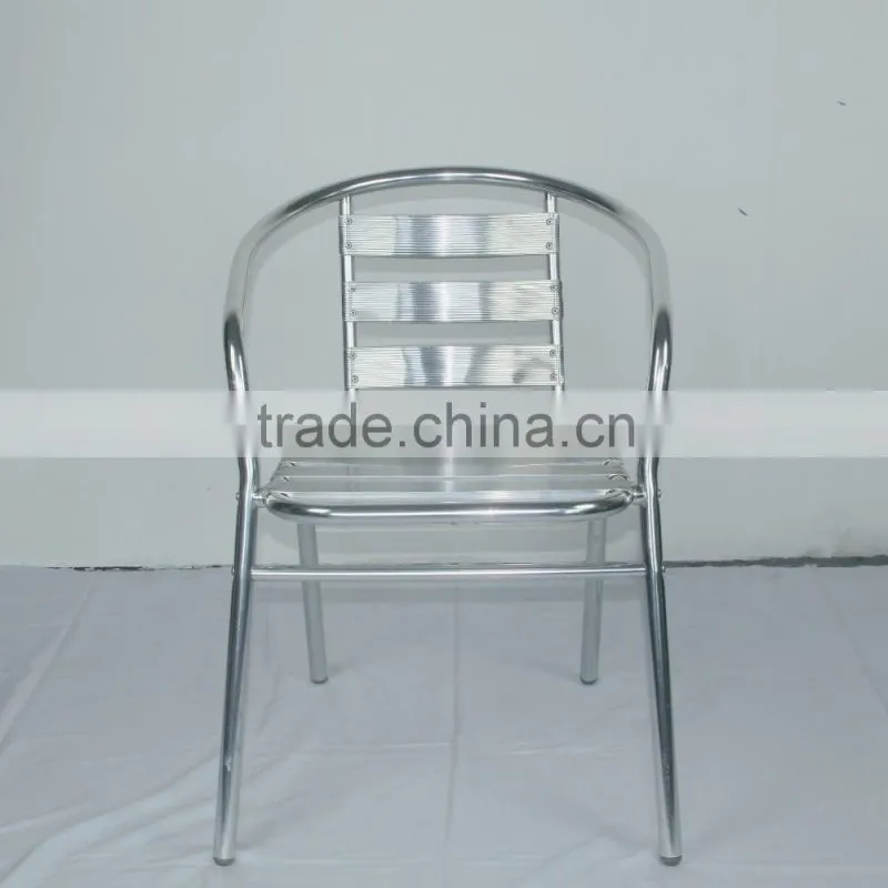00 restaurant garden aluminum stackable dining chair YC001
