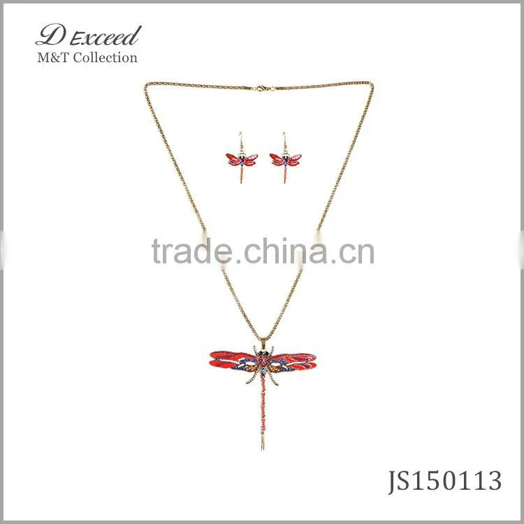 dragonfly necklace set jewelry set for women