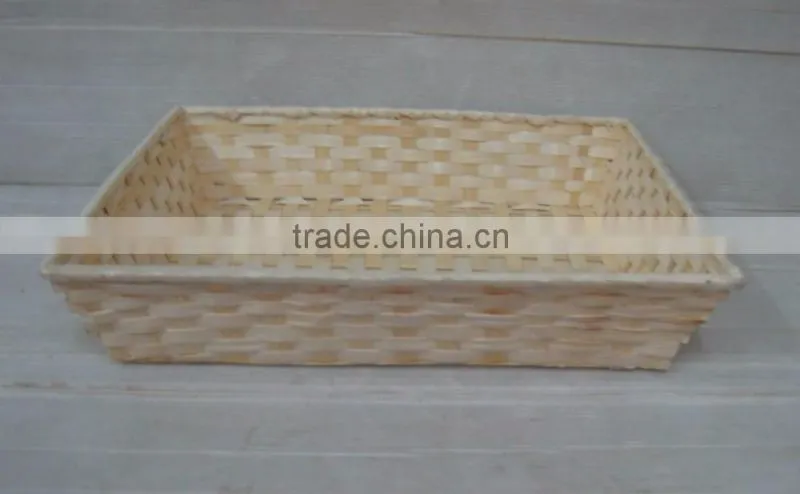 very cheap bamboo bakery storage basket