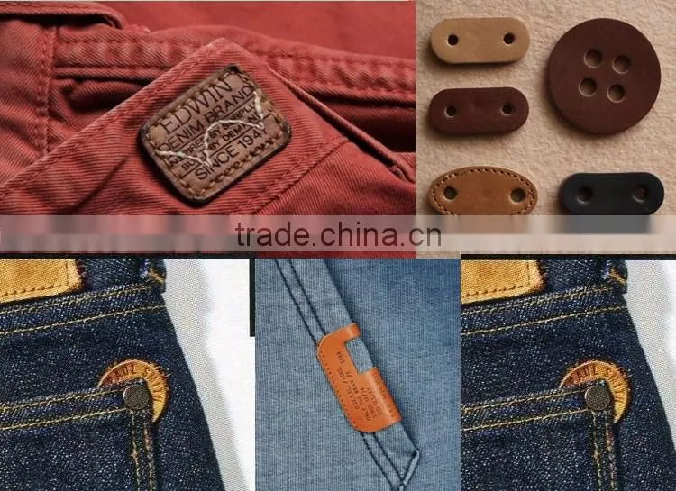 Leather patch manufacturer wholesale metal leather patch label patch