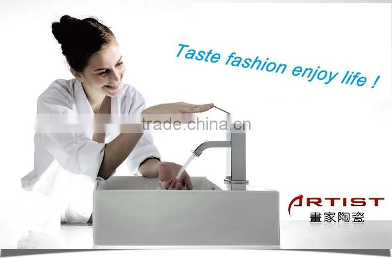 Alibaba Shop Sensor Tap Semi Recessed Round Basin For Wash
