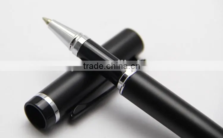 black silver ring roller metal pen