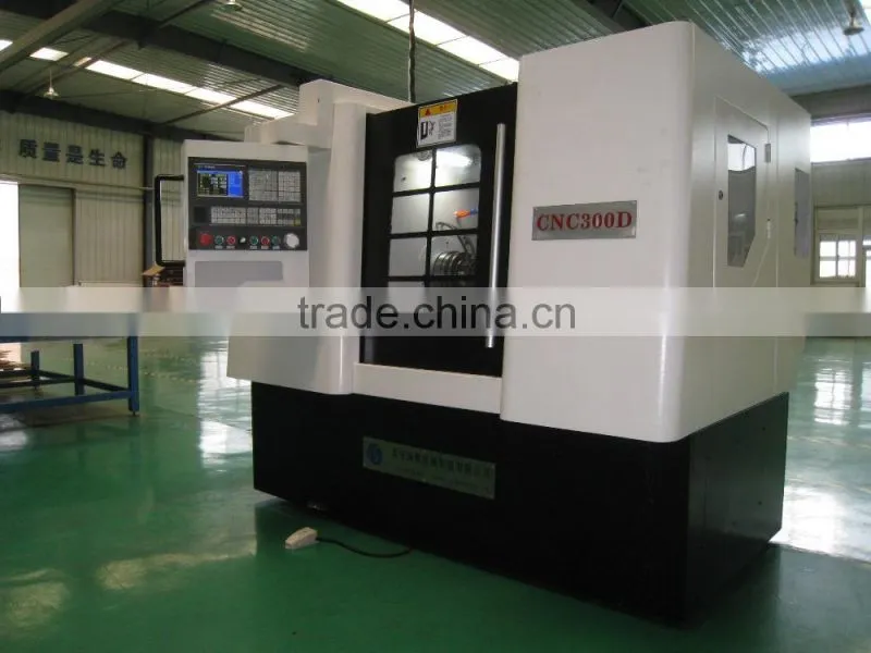 CNC300D cnc lathe metal cutting machine with power milling head
