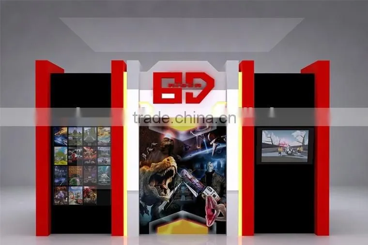 2014 new design 9d cinema cabin with Hydraulic motion simulator platform 9d cinema system equipment