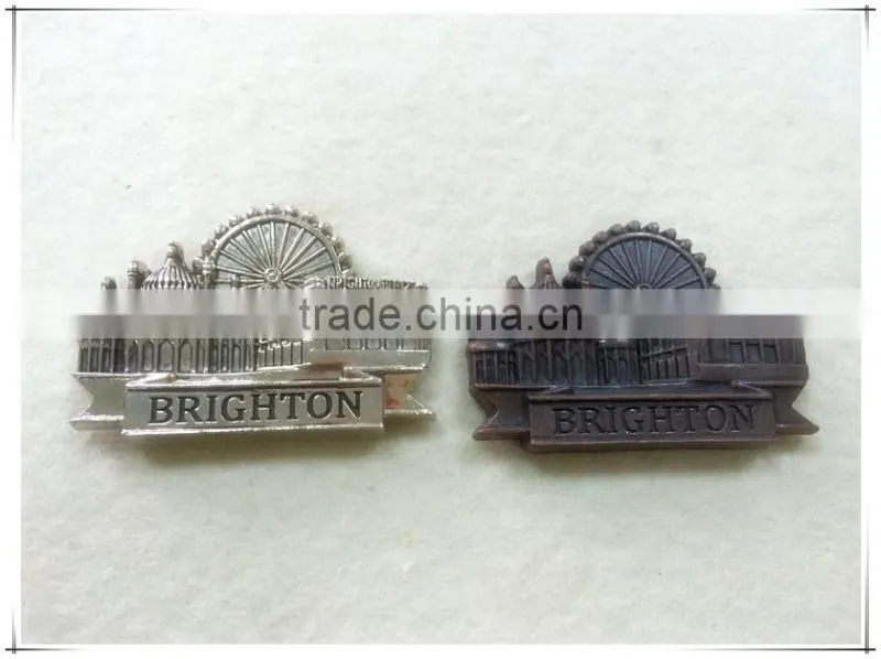 fashionable ship shape metal fridge magnet