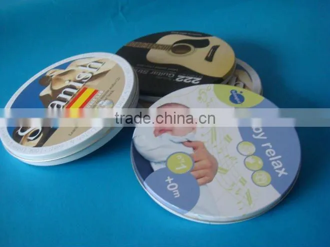 Round CD case, one or two pieces CD case container