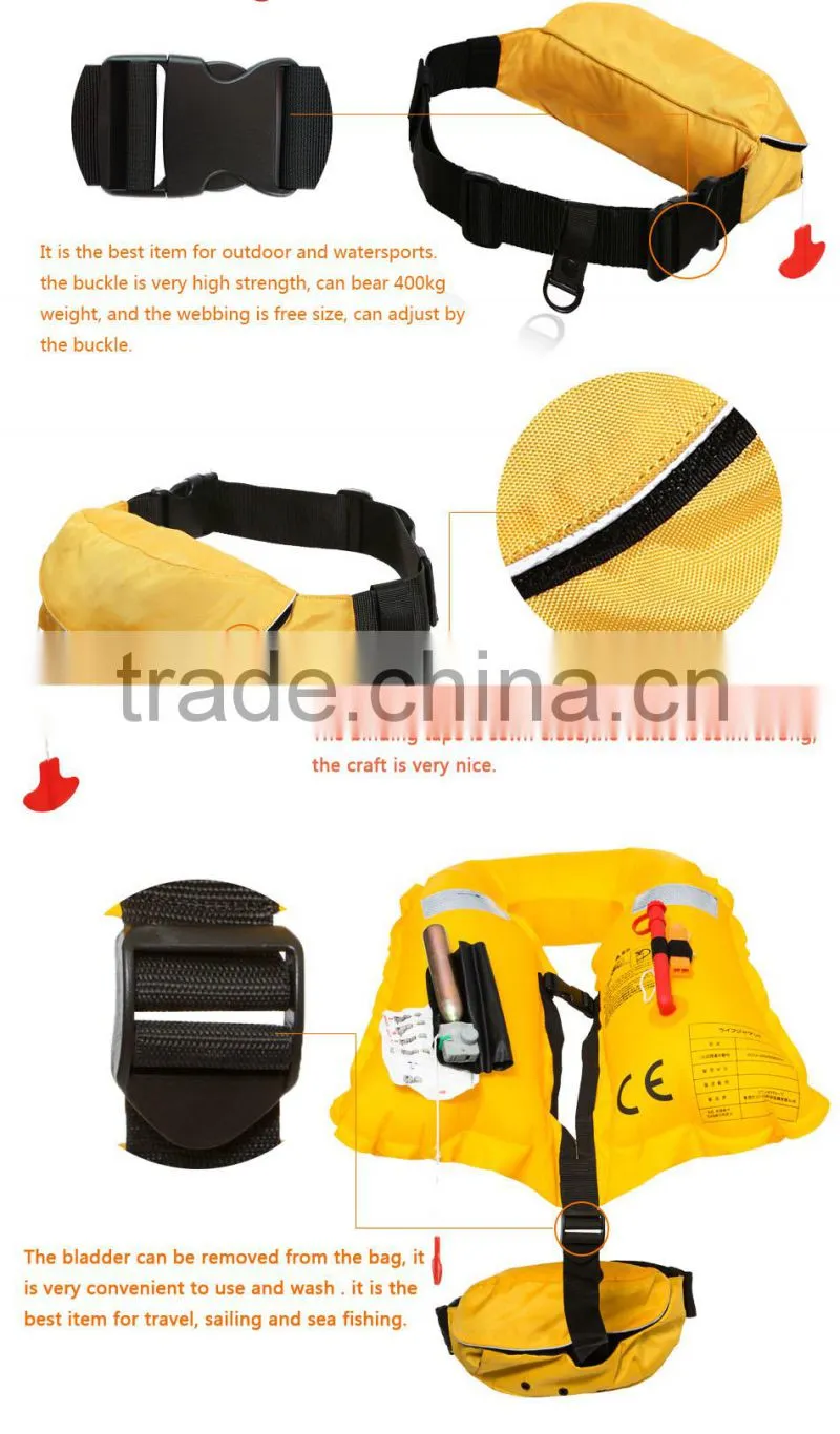 fashional safety men&women automatic inflatable life jacket