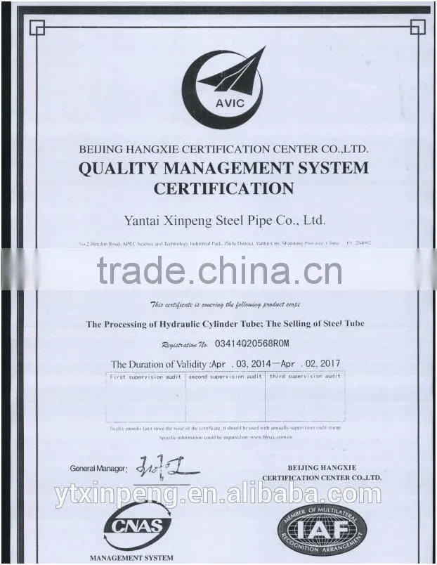 ASTM A519 stress relieved CK45 motorcycle exhaust using carbon steel tube
