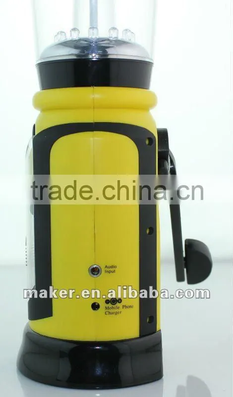 Multi Function Dynamo Flashlight with AM/FM Radio Emergency Siren