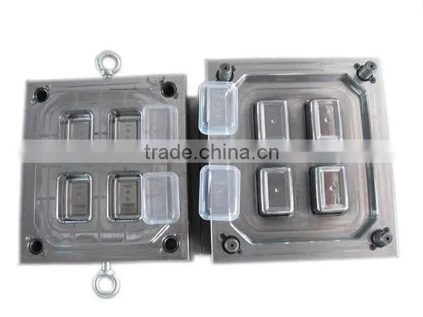 Plastic transparent container mold