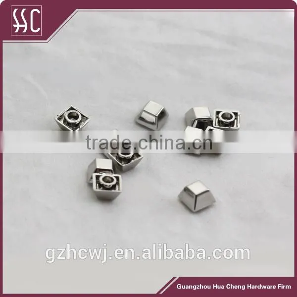 customized trapezoid leather bag rivets garment rivets