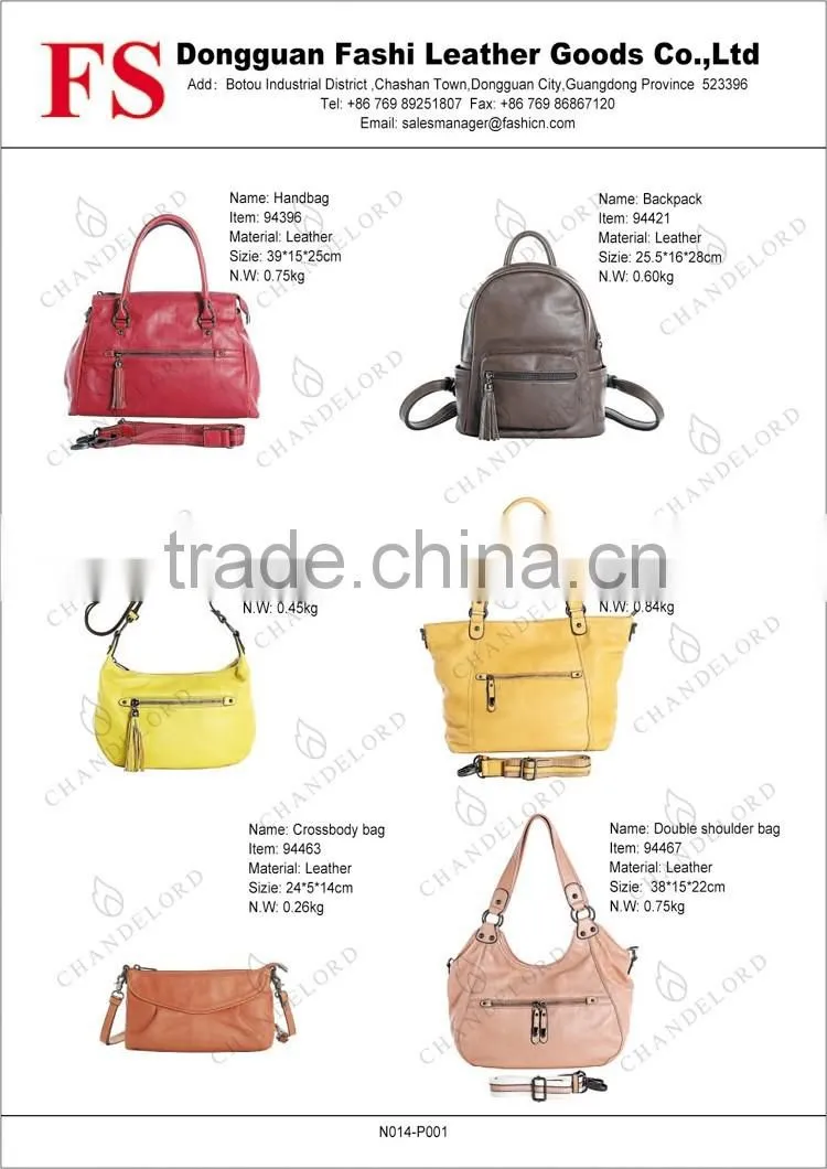 factory supply boutique new arrival leather backpack bag