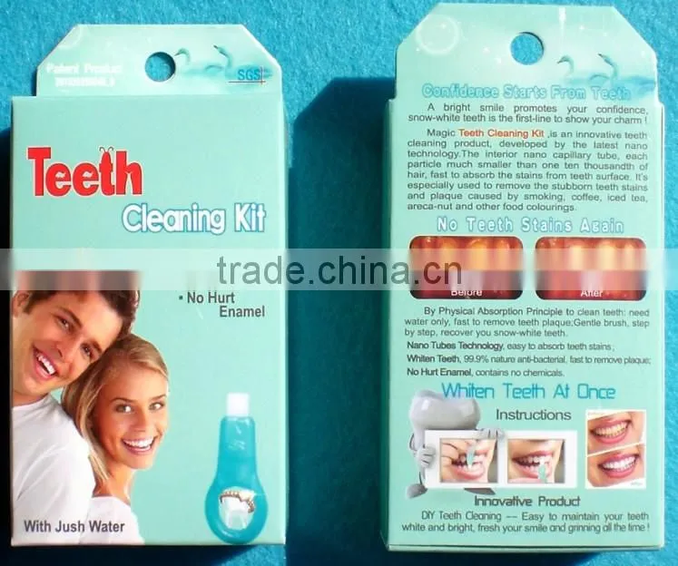 New Technology Product 2014 in China,Innovative Teeth Cleaning Kit,No Chemicals, Much Faster Effect,Patent