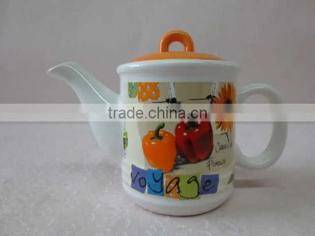 daily coffee tea set with two ceramic cups and a sugar pot with tray