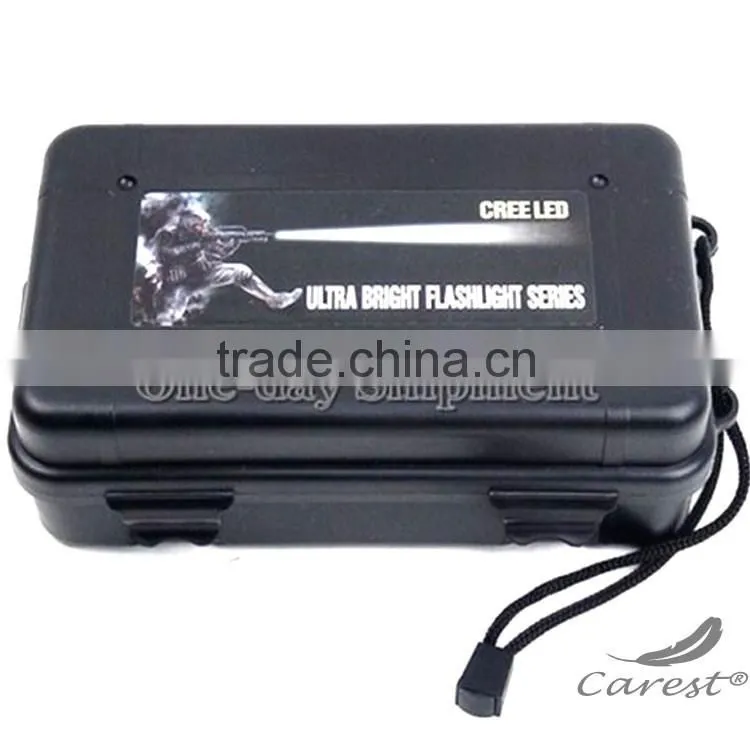 Custom Waterproof Anti Fall Plastic Storage Box For Flashlight Light Torch Lamp Battery Charger Case Holder