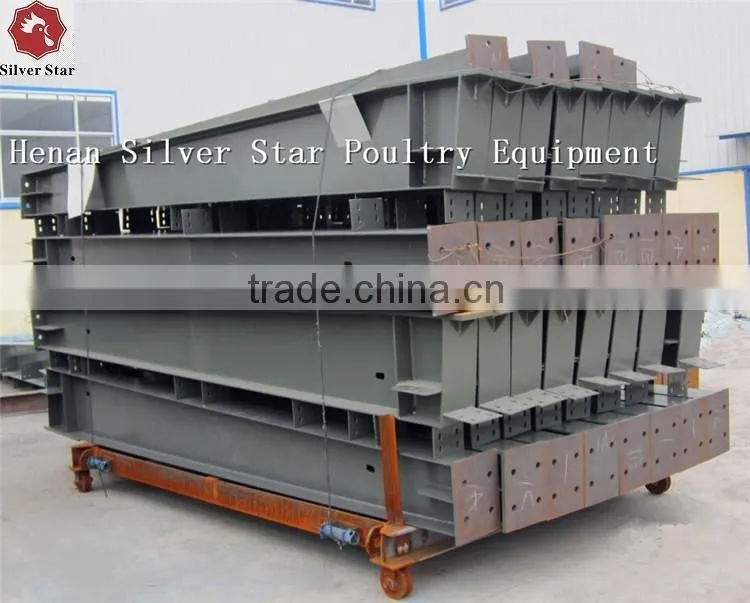 poultry farm use steel structure for battery broiler chicken coop