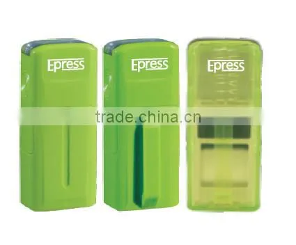 2015 New Design Epress Colors Mini Keychain Self Inking Name Stamp,Text Rubber Pocket Stamp, Children Toy Stamp