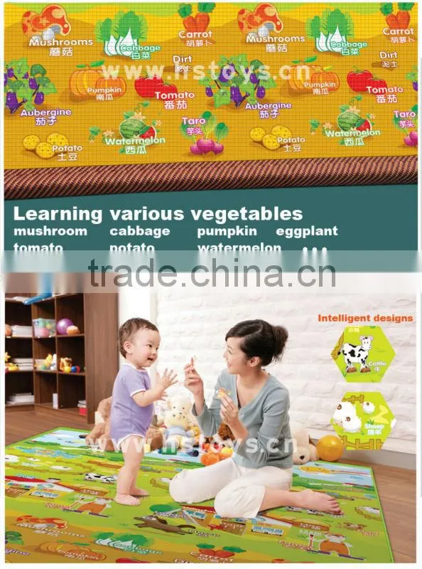 2 sides printing cheap crawl waterproof baby play mat