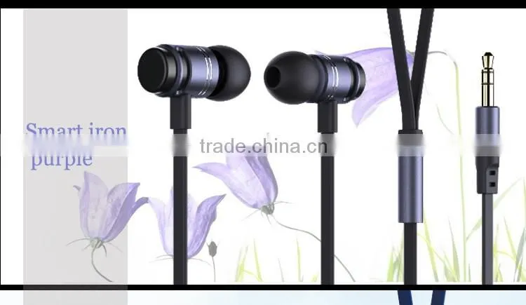 factory supply heavy bass in-ear metal earphone