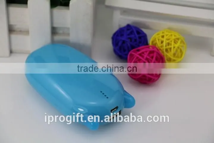 Wholesale cute shape custom logo portable power bank 6000mAh