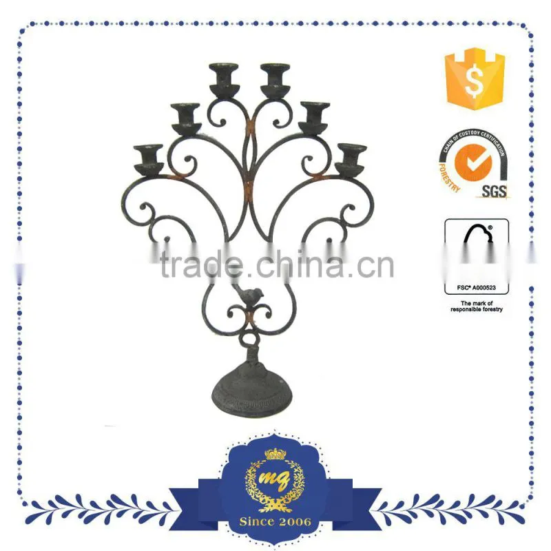 Vintage Peacock Wedding Decoration Candleabra