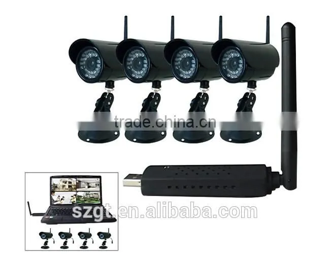 USB Wireless Camera And Receiver 2.4GHz NVR 4 CH Buy Webcam With High Definition