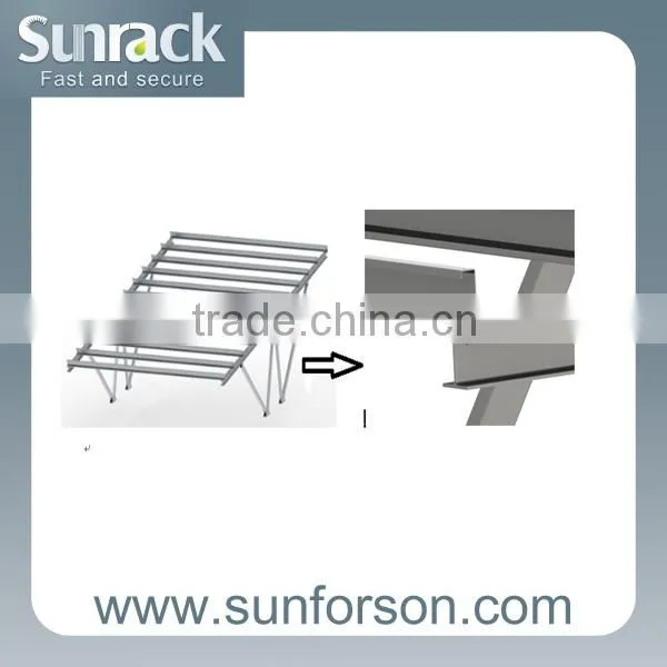 Al6005 Single/Double Row Solar Panel Carport Mount Stucture Support