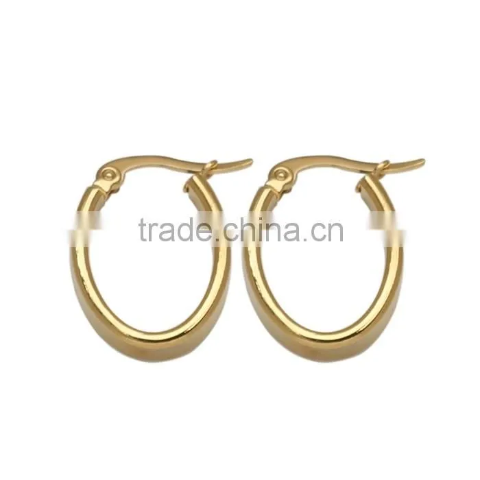 Gold Plated Surgical Steel Heart Shape Cartilage Hoop Huggie Earrings