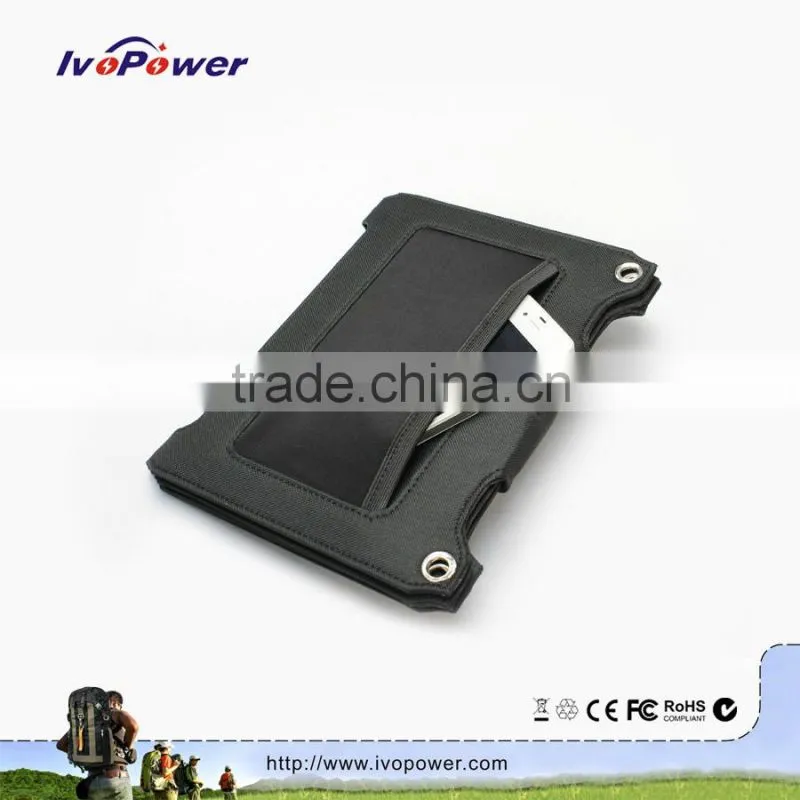 Factory High Quality 14W Foldable Solar Charger For Mobile Phone