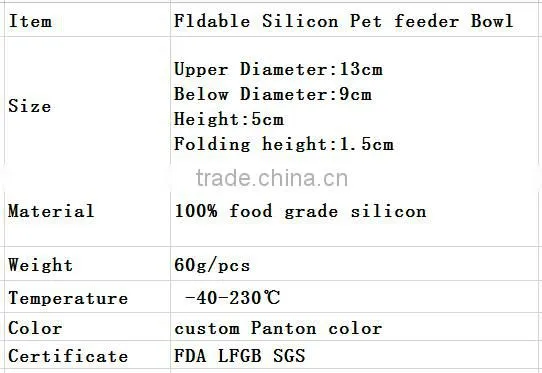 food grade silicon pet bowl