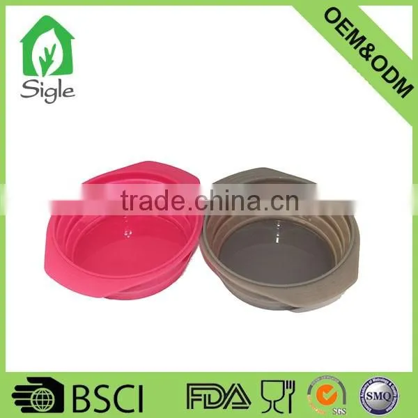 OEM ODM silicone folding bowl travel bowl best quality easy clean