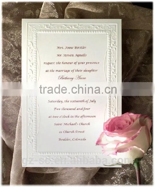 Custom invitation cards, fashionable wedding invitation cards, printed cards