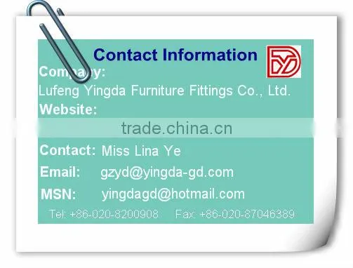Zinc alloy 'D' Fix cam locks for panels