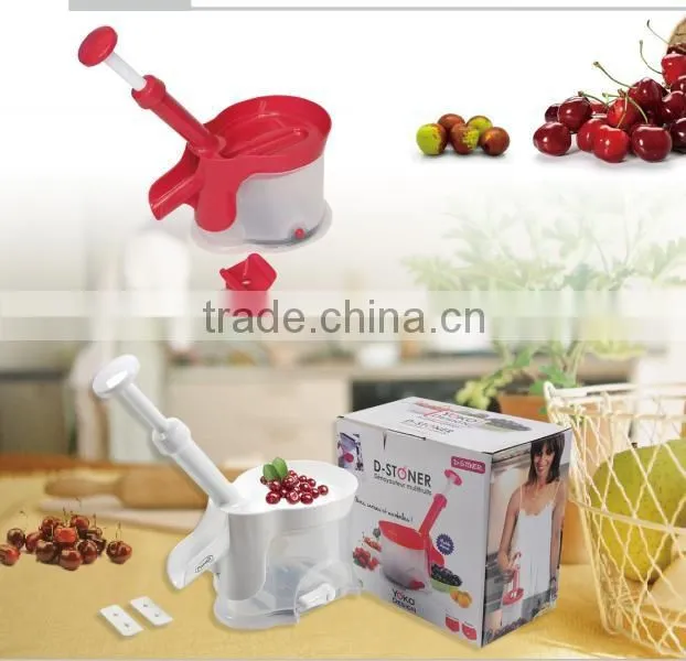 Hot sell kitchen gadgets plastic handle cherry pitter