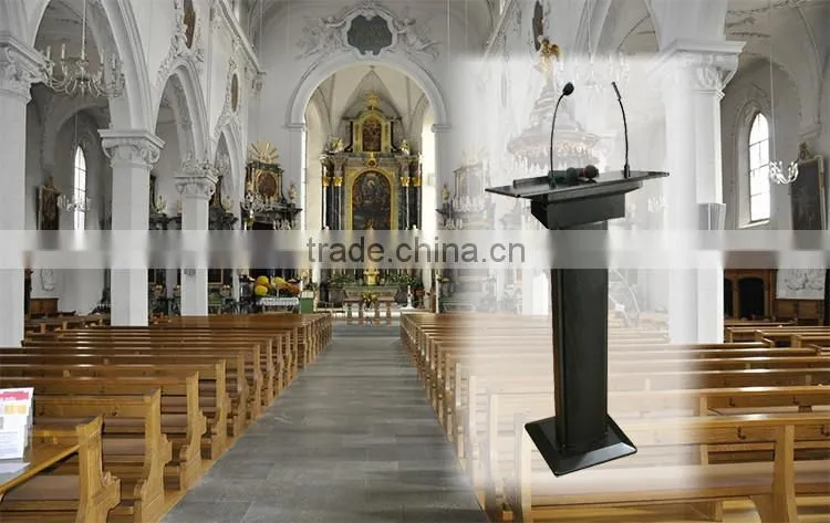 ITC T-6236B Cheap church podium lectern with wireless microphone