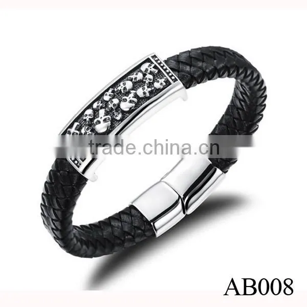 Classic Bracelet Jewelry For Men /Bio Magnetic Leather Bracelet Price