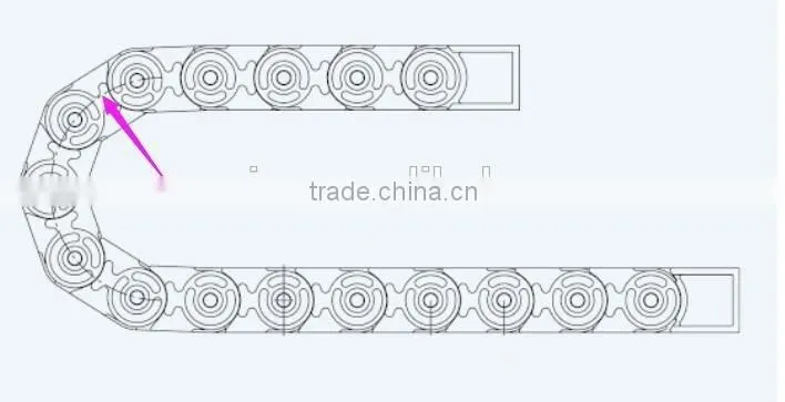 Free sample cnc drag chain carrier cable chain for cnc machine