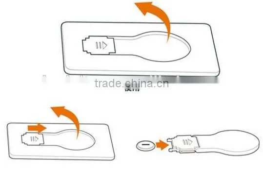 card shape fold up design compact super slim LED pocket wallet purse lamp