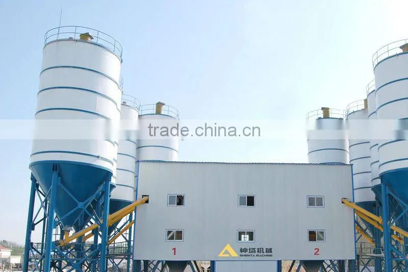 High efficiency low power consumption HZS series concrete mixing plant