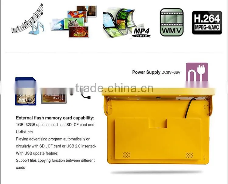 27" LCD Advertising Bus Digital Signage