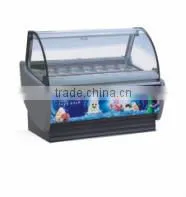 high quality 6/8/10/12 flavor Single-temperature Style ice cream showcase