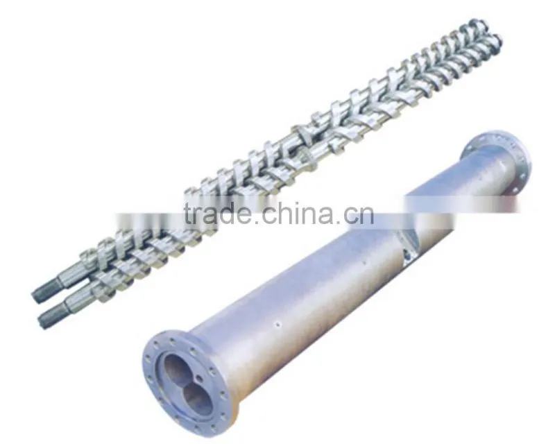 80/156 conical twin screw and barrel for extrusion machine