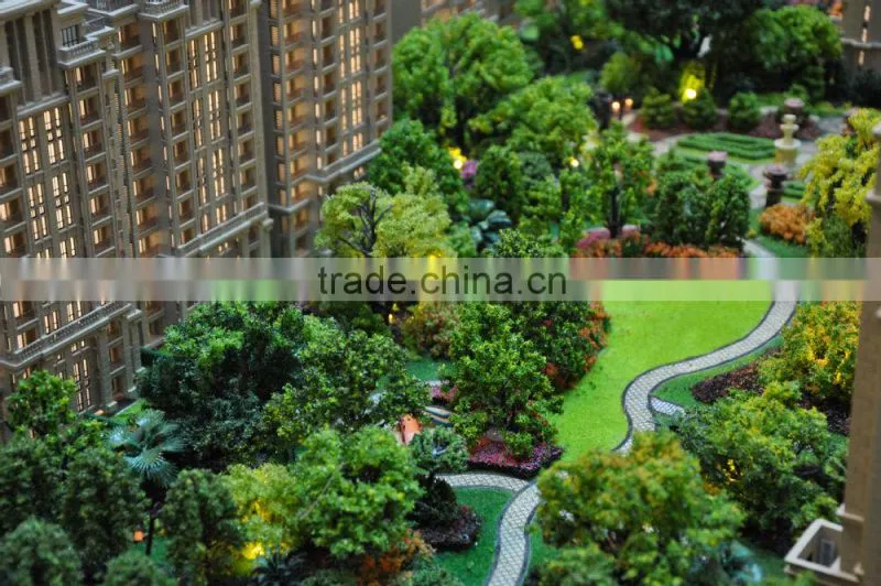 Building scale miniature model for real estate sale centre