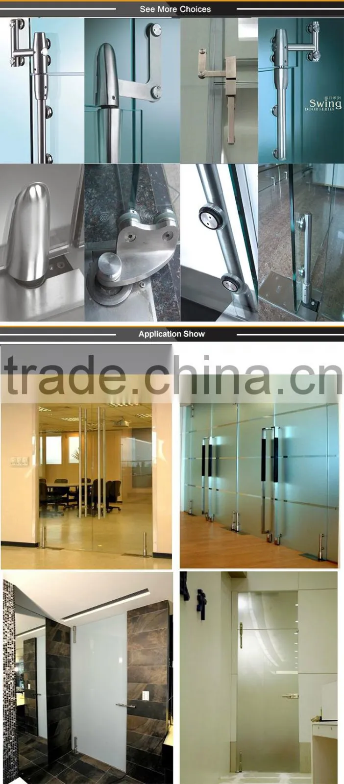 Factory supply employee benefits shower glass door pivot hinge joint
