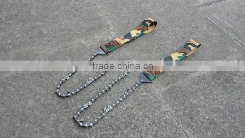 Camo Portable hand saws for cutting trees Chain Saw outdoor Survival Hand see-saw chain Hand tree logging saws