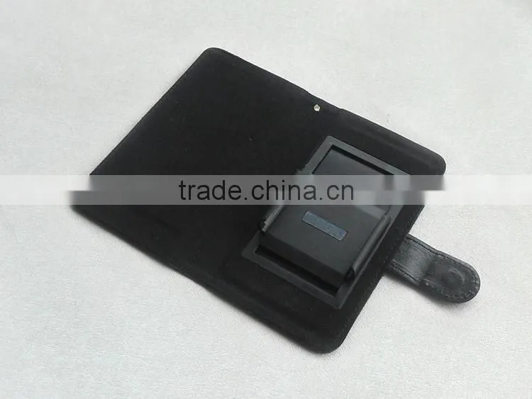Black Canvas Leather Diary Universal Phone Case
