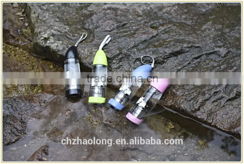 plastic sport water bottle with filter for gym