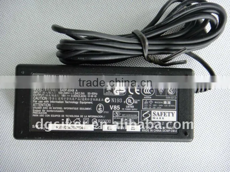 65w laptop battery adapter replace for Delta