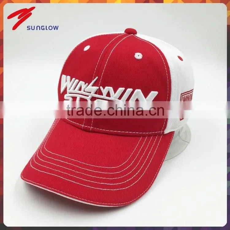3D embroidery logo sportsman sandwich structured baseball cap